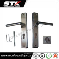 Zinc Alloy Die Casting Door Lever Handle on Plate (ISO, SGS)